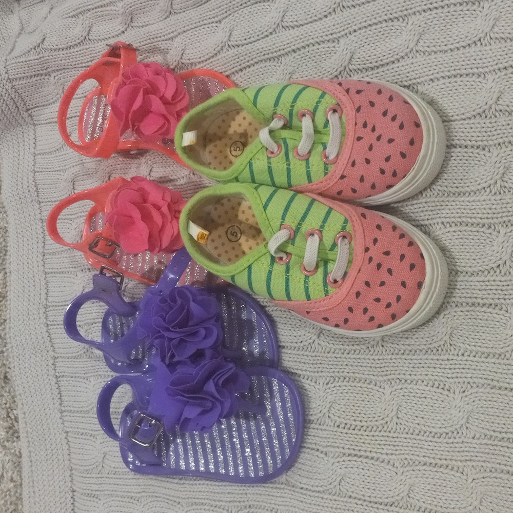 3 pair of Toddler shoes